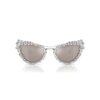 2-i-1-solbriller med klips, i iøynefallende cat-eye-form, Sk7011, hvit 2-i-1-solbriller med klips, i iøynefallende cat-eye-form, Sk7011, hvit