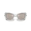 2-i-1-solbriller med klips, i iøynefallende cat-eye-form, Sk7011, hvit 2-i-1-solbriller med klips, i iøynefallende cat-eye-form, Sk7011, hvit