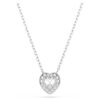 Ariana Grande X Swarovski anheng med blandede slipinger, hjerte, hvitt, rhodiumbelagt Ariana Grande X Swarovski anheng med blandede slipinger, hjerte, hvitt, rhodiumbelagt