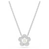 Ariana Grande X Swarovski anheng med krystallperle, rundslipt, blomst, hvit, rhodiumbelagt