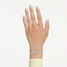 Ariana Grande X Swarovski-armbånd med blandede slipinger, flerfarget, rhodiumbelagt Ariana Grande X Swarovski-armbånd med blandede slipinger, flerfarget, rhodiumbelagt