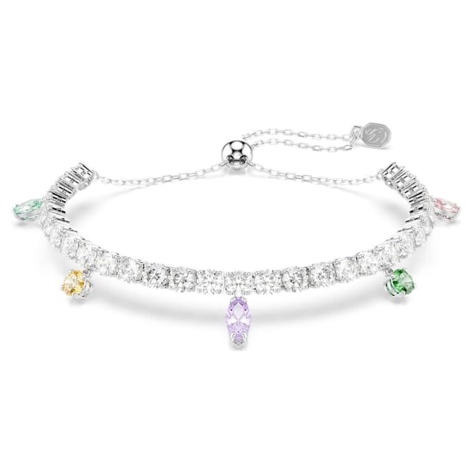 Ariana Grande X Swarovski-armbånd med blandede slipinger, flerfarget, rhodiumbelagt Ariana Grande X Swarovski-armbånd med blandede slipinger, flerfarget, rhodiumbelagt