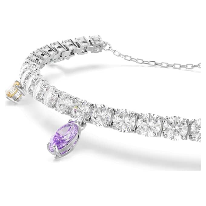 Ariana Grande X Swarovski-armbånd med blandede slipinger, flerfarget, rhodiumbelagt Ariana Grande X Swarovski-armbånd med blandede slipinger, flerfarget, rhodiumbelagt