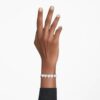 Ariana Grande X Swarovski-armbånd med blandede slipninger, hjerte, hvitt, rhodiumbelagt Ariana Grande X Swarovski-armbånd med blandede slipninger, hjerte, hvitt, rhodiumbelagt