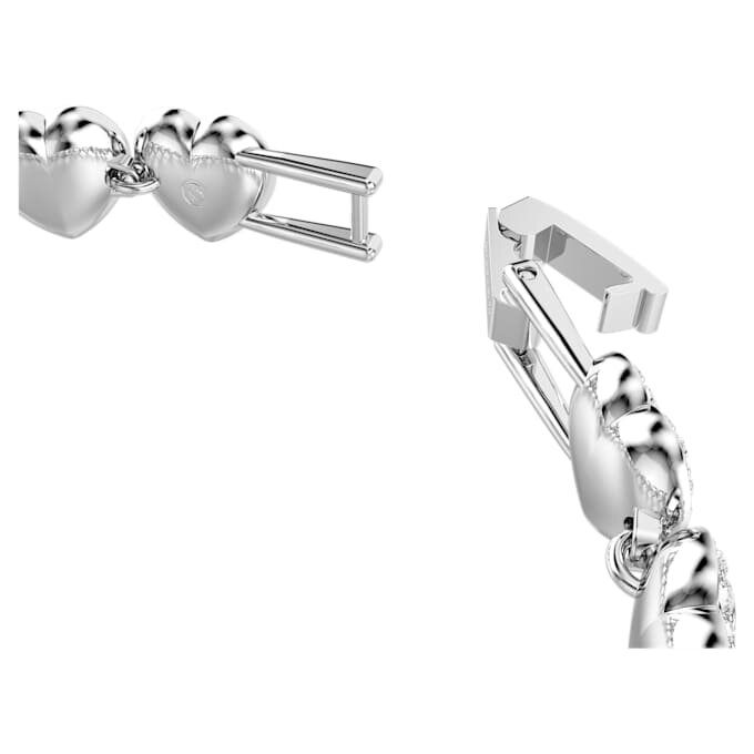 Ariana Grande X Swarovski-armbånd med blandede slipninger, hjerte, hvitt, rhodiumbelagt Ariana Grande X Swarovski-armbånd med blandede slipninger, hjerte, hvitt, rhodiumbelagt