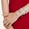 Ariana Grande X Swarovski-armbånd med blandede slipninger, hjerte, hvitt, rhodiumbelagt Ariana Grande X Swarovski-armbånd med blandede slipninger, hjerte, hvitt, rhodiumbelagt