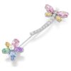 Ariana Grande X Swarovski-brosje med blandede slipinger, øyenstikker, flerfarget, rhodiumbelagt