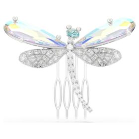 Ariana Grande X Swarovski brosje og tilbehør for hår med krystallperler, blandede slipinger, øyenstikker, hvit, rhodiumbelagt Ariana Grande X Swarovski brosje og tilbehør for hår med krystallperler, blandede slipinger, øyenstikker, hvit, rhodiumbelagt