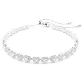 ariana grande x swarovski choker med blandede slipinger krystallperler hjerte hvit rhodiumbelagt 2 280x280 - Ariana Grande X Swarovski choker med blandede slipinger, krystallperler, hjerte, hvit, rhodiumbelagt