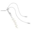Ariana Grande X Swarovski choker med blandede slipinger, krystallperler, hjerte, hvit, rhodiumbelagt
