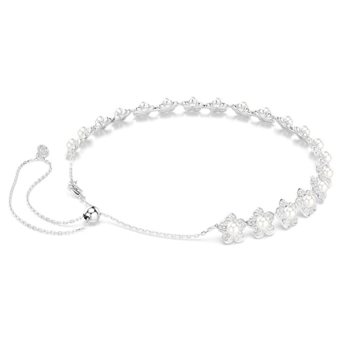 Ariana Grande X Swarovski choker med krystallperler, rundslipt, hvit, rhodiumbelagt Ariana Grande X Swarovski choker med krystallperler, rundslipt, hvit, rhodiumbelagt