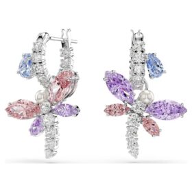 Ariana Grande X Swarovski dråpeøredobber med blandede slipninger, øyenstikker, flerfarget, rhodiumbelagt Ariana Grande X Swarovski dråpeøredobber med blandede slipninger, øyenstikker, flerfarget, rhodiumbelagt
