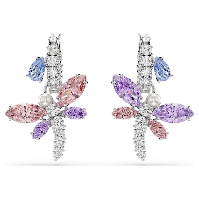Ariana Grande X Swarovski dråpeøredobber med blandede slipninger, øyenstikker, flerfarget, rhodiumbelagt Ariana Grande X Swarovski dråpeøredobber med blandede slipninger, øyenstikker, flerfarget, rhodiumbelagt