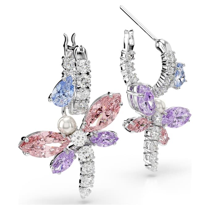 Ariana Grande X Swarovski dråpeøredobber med blandede slipninger, øyenstikker, flerfarget, rhodiumbelagt Ariana Grande X Swarovski dråpeøredobber med blandede slipninger, øyenstikker, flerfarget, rhodiumbelagt