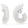 Ariana Grande X Swarovski dråpeøredobber med krystallperle, blandede slipninger, hvit, rhodiumbelagt Ariana Grande X Swarovski dråpeøredobber med krystallperle, blandede slipninger, hvit, rhodiumbelagt