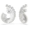 Ariana Grande X Swarovski dråpeøredobber med krystallperle, blandede slipninger, hvit, rhodiumbelagt Ariana Grande X Swarovski dråpeøredobber med krystallperle, blandede slipninger, hvit, rhodiumbelagt