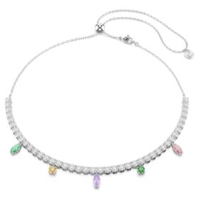 Ariana Grande X Swarovski-halskjede med blandede slipinger, flerfarget, rhodiumbelagt