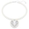 Ariana Grande X Swarovski halskjede med krystallperle, hjerteformet, hjerte, hvit, rhodiumbelagt Ariana Grande X Swarovski halskjede med krystallperle, hjerteformet, hjerte, hvit, rhodiumbelagt