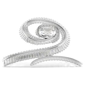Ariana Grande X Swarovski hårspenne, baguettesliping, hvit, rhodiumbelagt
