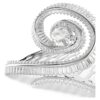 Ariana Grande X Swarovski hårspenne, baguettesliping, hvit, rhodiumbelagt