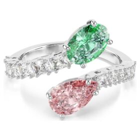 Ariana Grande X Swarovski åpen ring med blandede slipinger, flerfarget, rhodiumbelagt Ariana Grande X Swarovski åpen ring med blandede slipinger, flerfarget, rhodiumbelagt