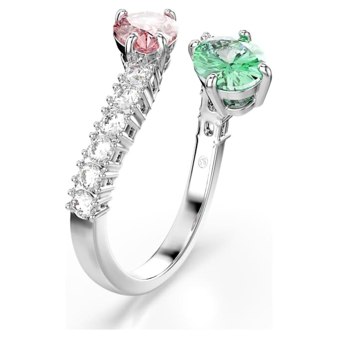 Ariana Grande X Swarovski åpen ring med blandede slipinger, flerfarget, rhodiumbelagt Ariana Grande X Swarovski åpen ring med blandede slipinger, flerfarget, rhodiumbelagt