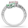 Ariana Grande X Swarovski åpen ring med blandede slipinger, flerfarget, rhodiumbelagt Ariana Grande X Swarovski åpen ring med blandede slipinger, flerfarget, rhodiumbelagt