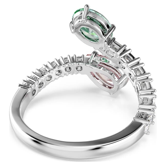 Ariana Grande X Swarovski åpen ring med blandede slipinger, flerfarget, rhodiumbelagt Ariana Grande X Swarovski åpen ring med blandede slipinger, flerfarget, rhodiumbelagt