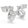 Ariana Grande X Swarovski ørecuffs med baguettesliping, hvite, rhodiumbelagte