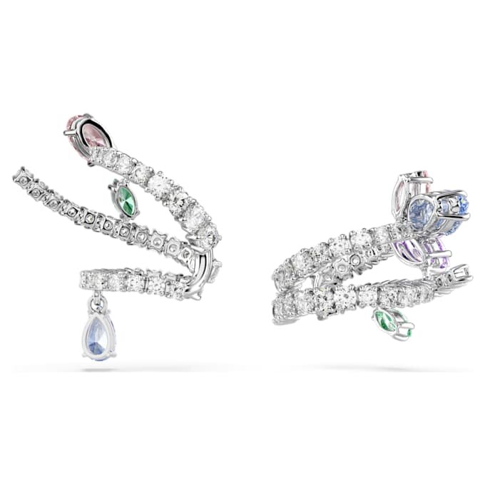 Ariana Grande X Swarovski ørecuffs med blandede slipinger, flerfarget, rhodiumbelagt Ariana Grande X Swarovski ørecuffs med blandede slipinger, flerfarget, rhodiumbelagt