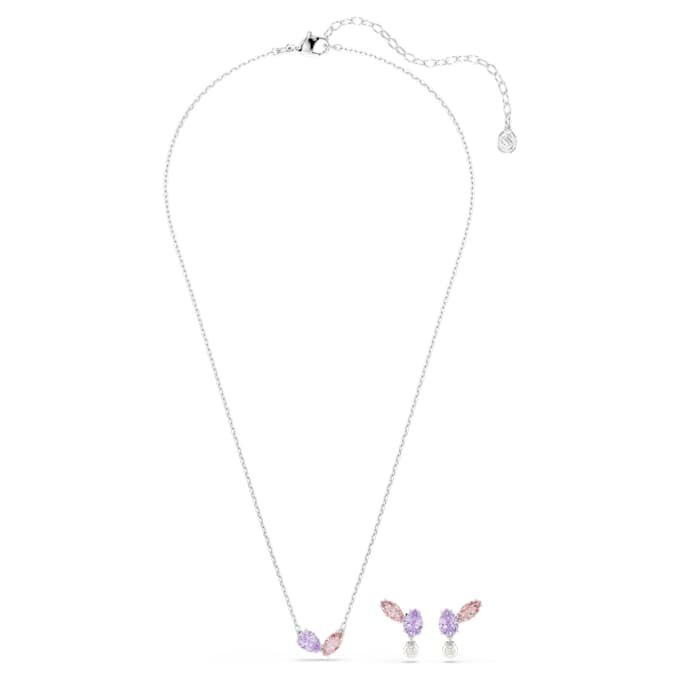 Ariana Grande X Swarovski-sett med blandede slipinger, flerfarget, rhodiumbelagt Ariana Grande X Swarovski-sett med blandede slipinger, flerfarget, rhodiumbelagt