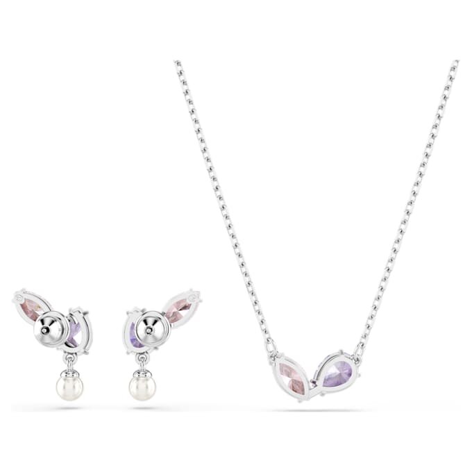 Ariana Grande X Swarovski-sett med blandede slipinger, flerfarget, rhodiumbelagt Ariana Grande X Swarovski-sett med blandede slipinger, flerfarget, rhodiumbelagt