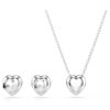 Ariana Grande X Swarovski-sett med blandede slipinger, hjerte, hvitt, rhodiumbelagt