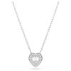Ariana Grande X Swarovski-sett med blandede slipinger, hjerte, hvitt, rhodiumbelagt