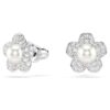 Ariana Grande X Swarovski-sett med krystallperler, rundslipt, blomst, hvit, rhodiumbelagt Ariana Grande X Swarovski-sett med krystallperler, rundslipt, blomst, hvit, rhodiumbelagt