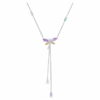 Ariana Grande X Swarovski Y-halskjede med blandede slipinger, øyenstikker, flerfarget, rhodiumbelagt