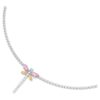 Ariana Grande X Swarovski Y-halskjede med blandede slipinger, øyenstikker, flerfarget, rhodiumbelagt