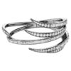 Armbåndet «Feather» fra Vienna Collection, hvitt, rutheniumbelagt