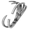 Armbåndet «Feather» fra Vienna Collection, hvitt, rutheniumbelagt