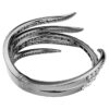 Armbåndet «Feather» fra Vienna Collection, hvitt, rutheniumbelagt