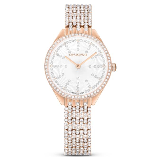 Attract Watch Swiss Made, metallarmbånd, rosagullfarget, rosagullfarget finish Attract Watch Swiss Made, metallarmbånd, rosagullfarget, rosagullfarget finish