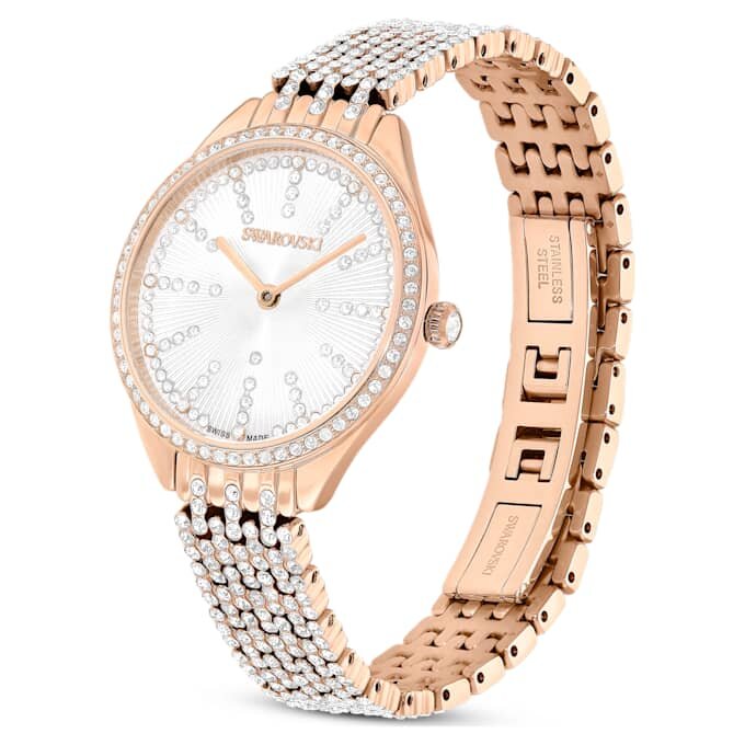 Attract Watch Swiss Made, metallarmbånd, rosagullfarget, rosagullfarget finish Attract Watch Swiss Made, metallarmbånd, rosagullfarget, rosagullfarget finish