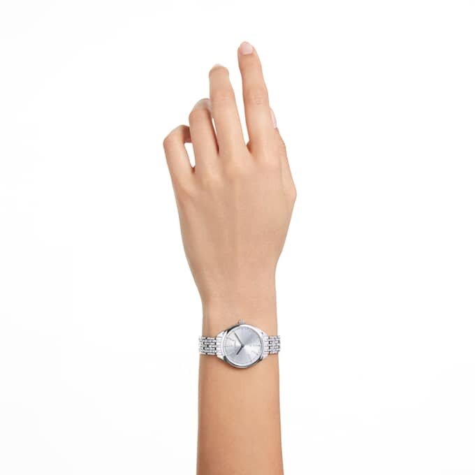 Attract Watch Swiss Made, metallarmbånd, sølvfarget, rustfritt stål Attract Watch Swiss Made, metallarmbånd, sølvfarget, rustfritt stål