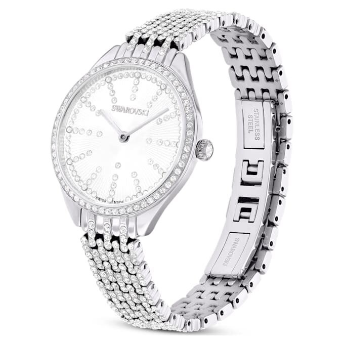 Attract Watch Swiss Made, metallarmbånd, sølvfarget, rustfritt stål Attract Watch Swiss Made, metallarmbånd, sølvfarget, rustfritt stål