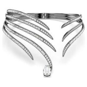 Choker «Feather» fra Vienna-kolleksjonen, hvit, rutheniumbelagt Choker «Feather» fra Vienna-kolleksjonen, hvit, rutheniumbelagt