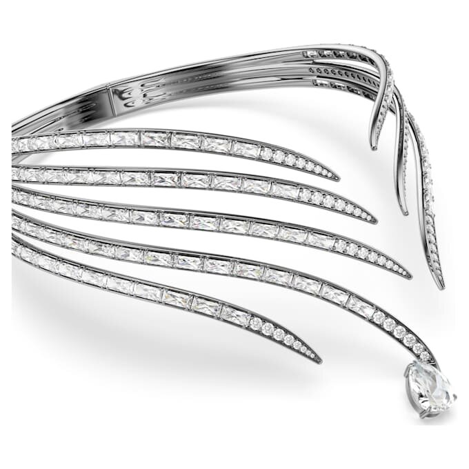 Choker «Feather» fra Vienna-kolleksjonen, hvit, rutheniumbelagt Choker «Feather» fra Vienna-kolleksjonen, hvit, rutheniumbelagt