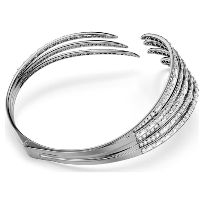 Choker «Feather» fra Vienna-kolleksjonen, hvit, rutheniumbelagt Choker «Feather» fra Vienna-kolleksjonen, hvit, rutheniumbelagt