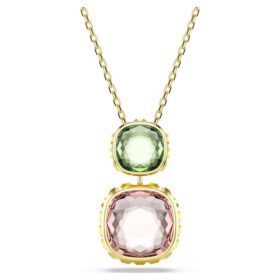 Chroma-anheng med puteformet slipning, flerfarget, gullbelagt Chroma-anheng med puteformet slipning, flerfarget, gullbelagt