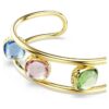 Chroma Cuff med kusseskjæring, flerfarget, gullbelagt