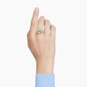 Chroma-ring med puteformet slipning, flerfarget, gullbelagt Chroma-ring med puteformet slipning, flerfarget, gullbelagt